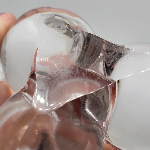 VTG Westmoreland Clear Glass Grape Cluster Candle Holders | Vintage Art Glass - Picture 6 of 6